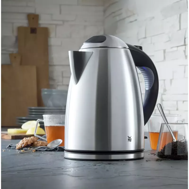 WMF Stelio 0413020012 elektriskā tējkanna 1.7 L 2400 W Melna, Nerūsējošais tērauds