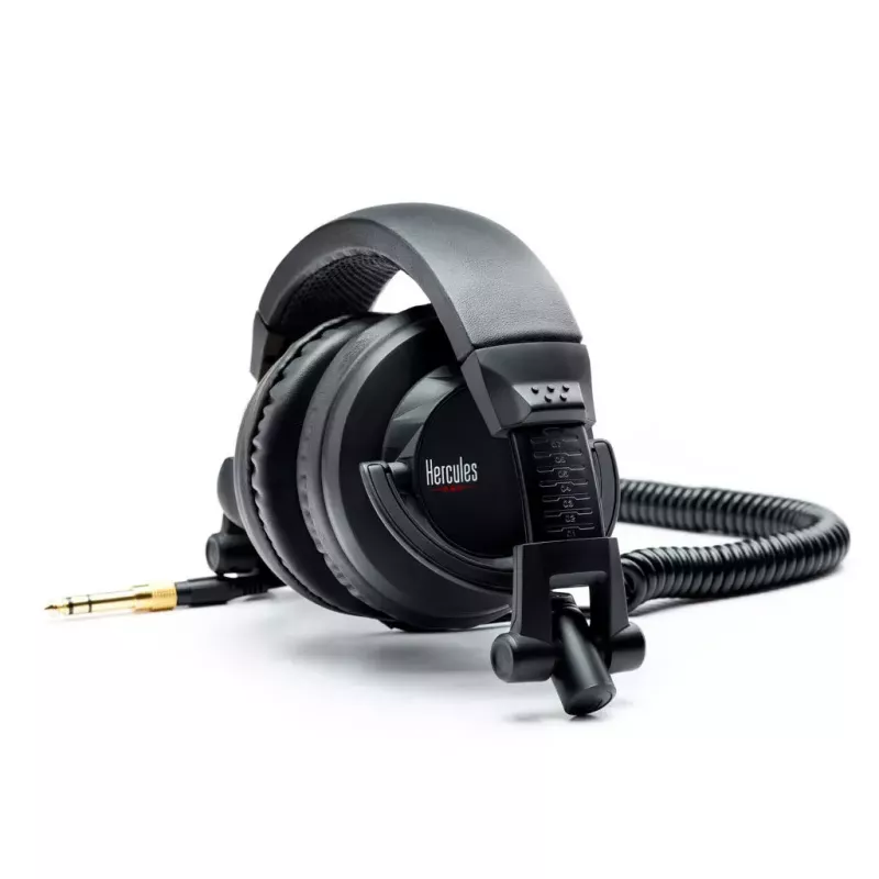 Hercules HDP DJ45 Austiņas Vadu Galvas saite Mūzika Melna