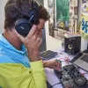 Hercules HDP DJ45 Austiņas Vadu Galvas saite Mūzika Melna