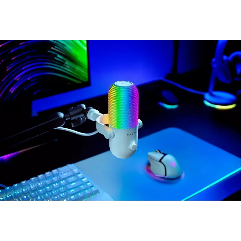 PC mikrofons Razer Seiren V3 Chroma White