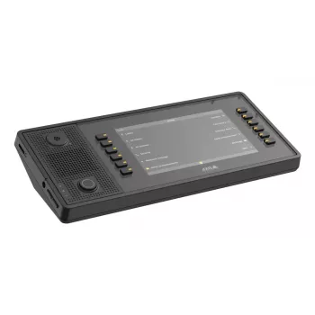 Video interkomu pults AXIS C6110 ar 17,8 cm (7 collu) 1024×600 displeju, MicroSD līdz 1 TB, melna