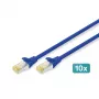 Tīkla kabelis Digitus CAT 6A S/FTP RJ-45 3m Zils