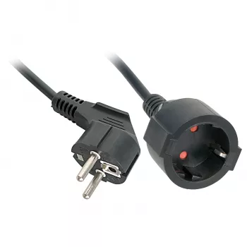 Lindy 30245 pagarinātājvads 5m, 2 C13 kontaktligzdas, melns