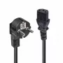Lindy 3m Schuko 2 kontaktu spraudnis uz IEC C13 strāvas kabelis, melns