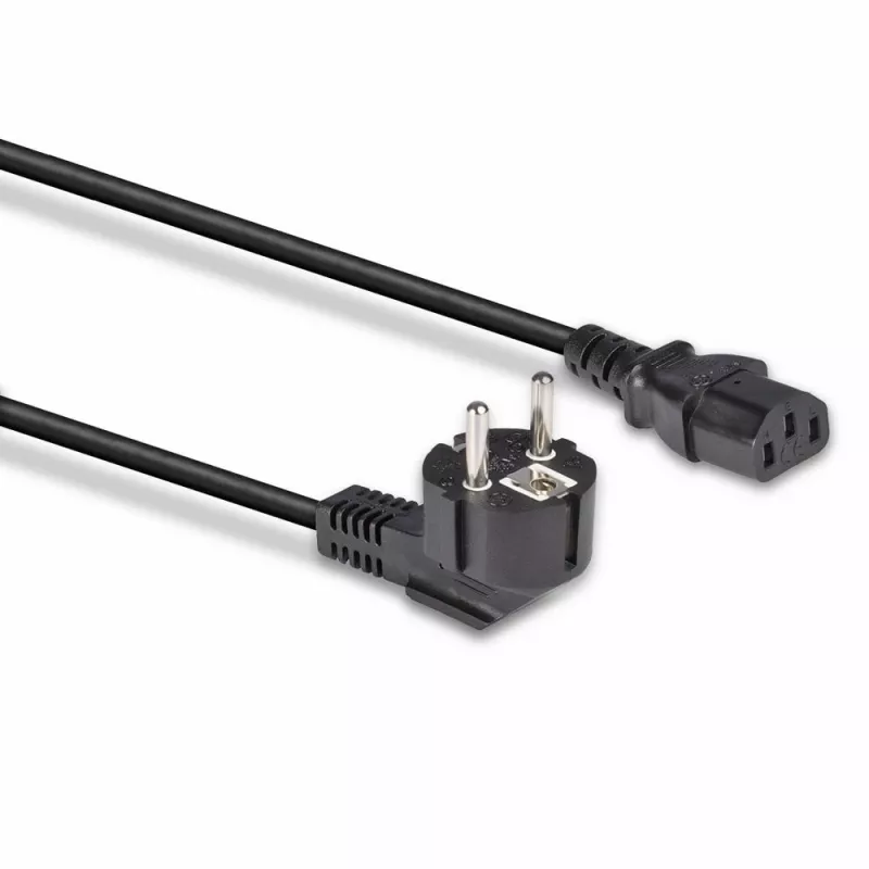 Lindy 3m Schuko 2 kontaktu spraudnis uz IEC C13 strāvas kabelis, melns