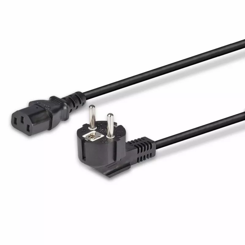 Lindy 3m Schuko 2 kontaktu spraudnis uz IEC C13 strāvas kabelis, melns