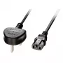 Lindy 2m UK uz IEC C13 tīkla kabelis