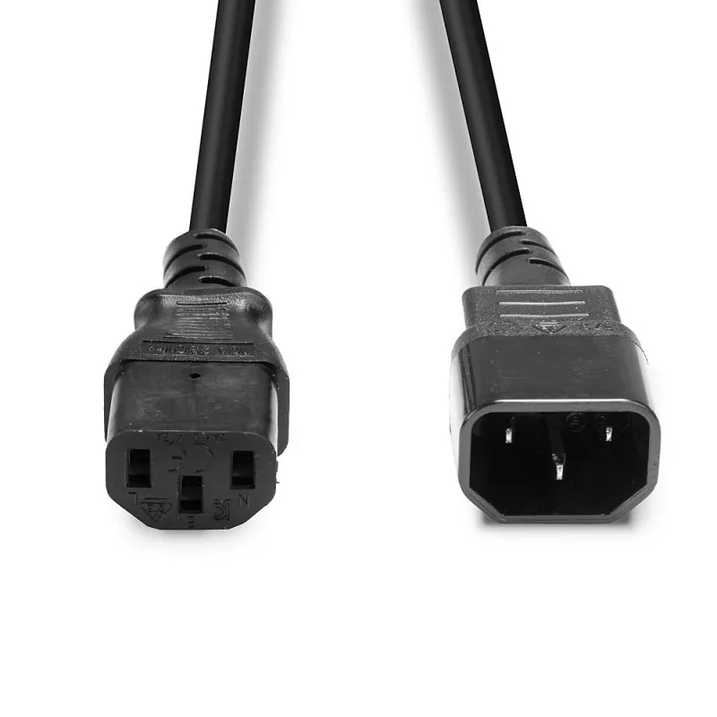Lindy 0.5m IEC pagarinātājkabelis, melns
