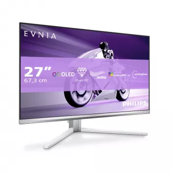 Philips Evnia 8000 27M2N8500/00 dators monitors 67,3 cm (26,5 collu) 2560 x 1440 pikseļi Quad HD QD-OLED Balts