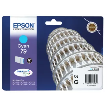 Epson Tower of Pisa Singlepack Cyan 79 DURABrite Ultra Tinte, standarta ietilpība, ciāna, 1 gab.