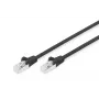 DIGITUS Patch kabelis - CAT6 - S/FTP - Booted - 2m - Melns