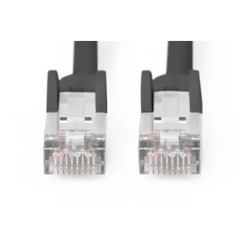 DIGITUS Patch kabelis - CAT6 - S/FTP - Booted - 2m - Melns