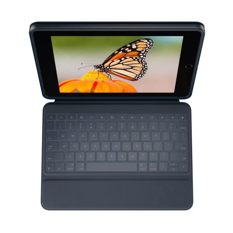LOGITECH Rugged Combo 3 Classic Blue Deutsch — Aizsargmaciņš ar tastatūru iPad