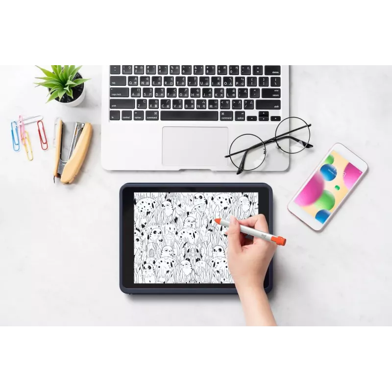 LOGITECH Rugged Combo 3 Classic Blue Deutsch — Aizsargmaciņš ar tastatūru iPad