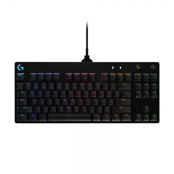 LOGITECH G PRO mehāniskā spēļu tastatūra, melna, Qwertzu vācu izkārtojums