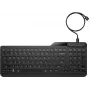 HP 405 daudz ierīču apgaismota vadu tastatūra, pilna izmēra (100%), vadu, USB, membrānas, QWERTY, melna