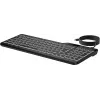 HP 405 daudz ierīču apgaismota vadu tastatūra, pilna izmēra (100%), vadu, USB, membrānas, QWERTY, melna