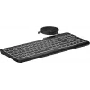 HP 405 daudz ierīču apgaismota vadu tastatūra, pilna izmēra (100%), vadu, USB, membrānas, QWERTY, melna