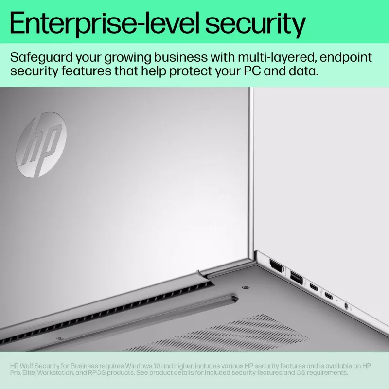 HP ProBook 460 G11 klēpjdators, Intel Core Ultra 7 155U, 40,6 cm (16 inch) WUXGA, 32 GB DDR5, 1 TB SSD, Wi-Fi 6E, Windows 11 Pro, sudraba