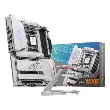 Mātesplate MSI MPG X870E EDGE TI WIFI, AMD X870E mikroshēmojums, Socket AM5, ATX, DDR5, 4×DIMM, Wi‑Fi 7, 5Gb LAN, 4×M.2