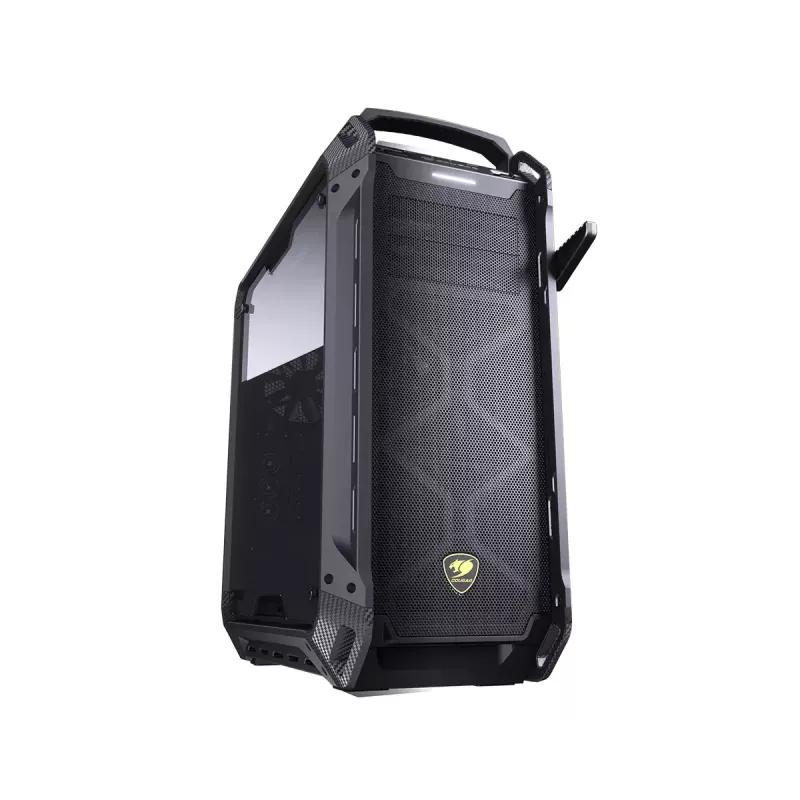 COUGAR Panzer Max-G Full Tower korpuss melns ar rūdīta stikla sānu paneli, 120/140 mm ventilatori