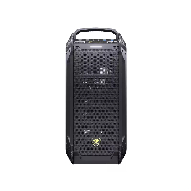 COUGAR Panzer Max-G Full Tower korpuss melns ar rūdīta stikla sānu paneli, 120/140 mm ventilatori