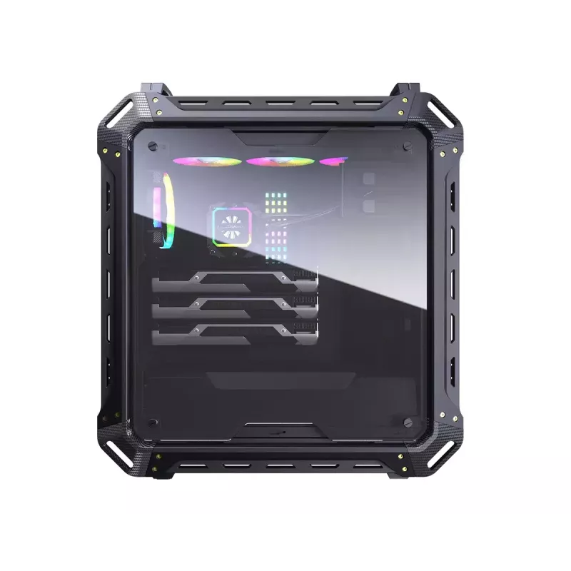 COUGAR Panzer Max-G Full Tower korpuss melns ar rūdīta stikla sānu paneli, 120/140 mm ventilatori