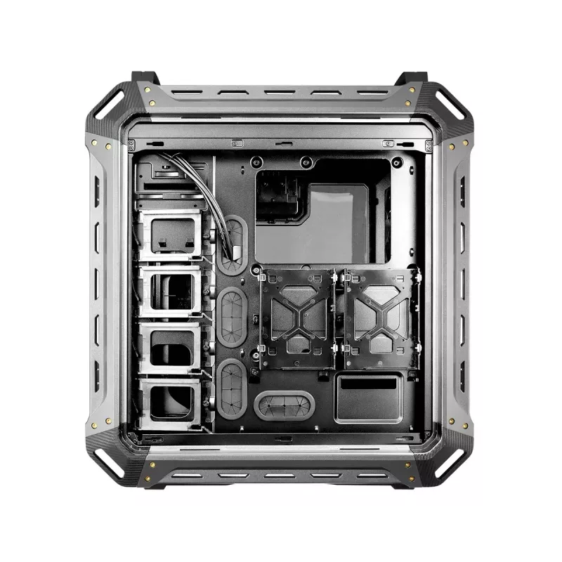 COUGAR Panzer Max-G Full Tower korpuss melns ar rūdīta stikla sānu paneli, 120/140 mm ventilatori