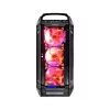 COUGAR Panzer Max-G Full Tower korpuss melns ar rūdīta stikla sānu paneli, 120/140 mm ventilatori