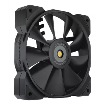 COUGAR MHP 120 korpusa ventilators, melns, 3 iepakojumā