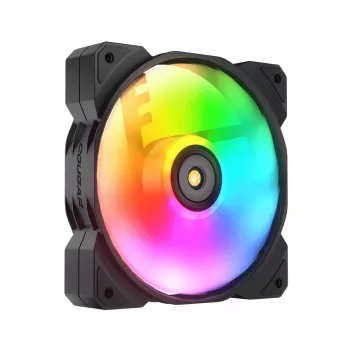 COUGAR MHP 120 ARGB, Melns - 120 mm datorsistēmas ventilators ar ARGB apgaismojumu