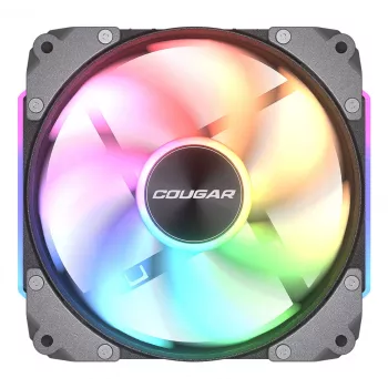 COUGAR korpusa ventilators Apolar 120 ARGB, Melns, 12 cm