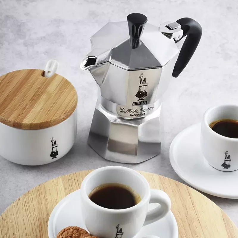 Moka kanna BIALETTI Moka Express alumīnija 2-tase (100 ml) melna