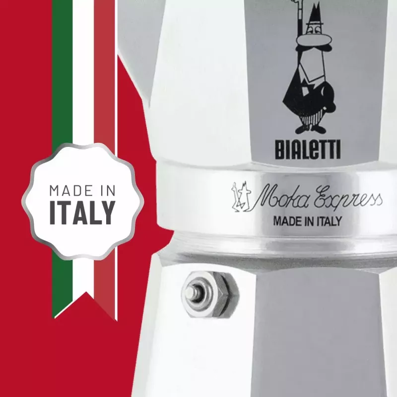 Moka kanna BIALETTI Moka Express alumīnija 2-tase (100 ml) melna