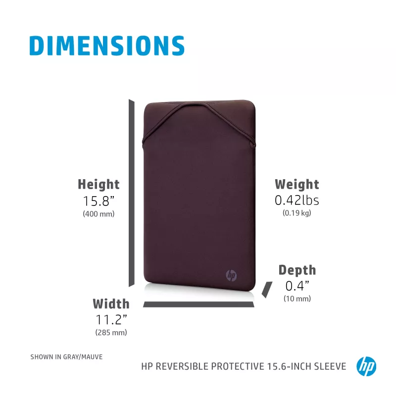 HP Reversible Protective 15.6 collu Geo klēpjdatora maciņš, reversīvs, 190 g