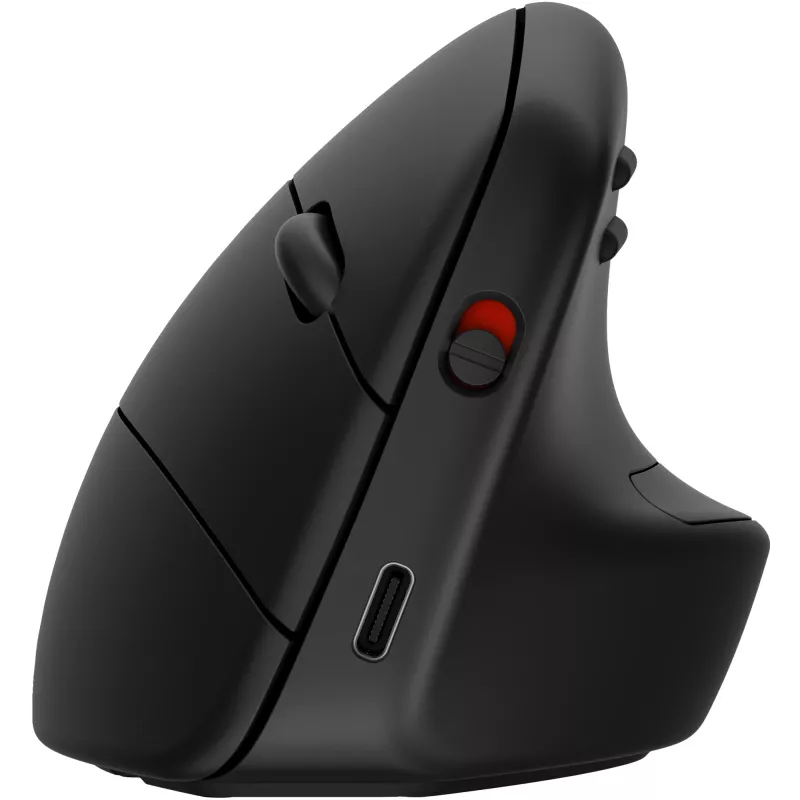 HP 920 Ergonomic vertikālā bezvadu pele, labā roka, Bluetooth + USB Type-A, 4000 DPI, melna