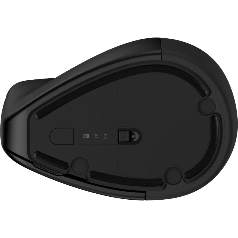 HP 920 Ergonomic vertikālā bezvadu pele, labā roka, Bluetooth + USB Type-A, 4000 DPI, melna