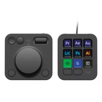 Logitech MX Creative Console Graphite – taustiņu bloks