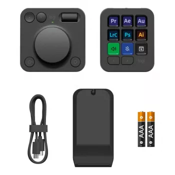 Logitech MX Creative Console Graphite – taustiņu bloks