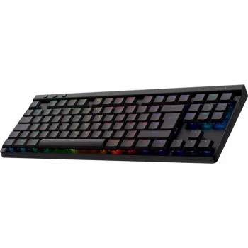 Logitech G G515 tastatūra Gaming RF Bezvadu Bluetooth AZERTY Franču Melna