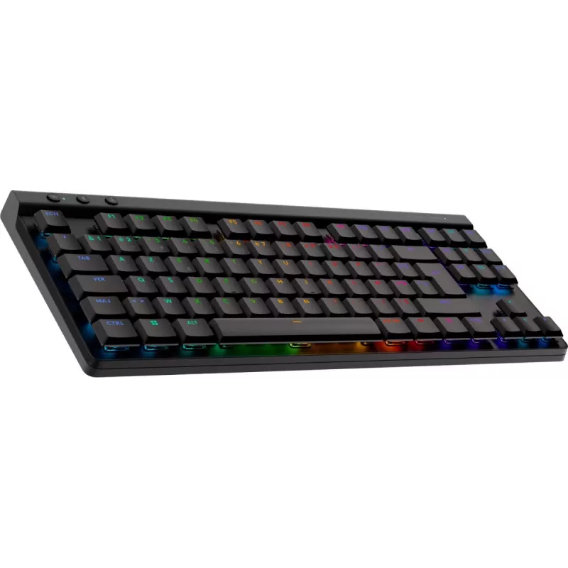 Logitech G G515 tastatūra Gaming RF Bezvadu Bluetooth AZERTY Franču Melna