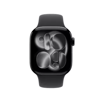 Viedpulkstenis Apple Watch Series 11 GPS + Cellular 42mm Jet Black Aluminium Case ar Black Sport Band - M/L