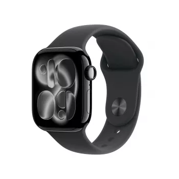 Viedpulkstenis Apple Watch Series 11 GPS + Cellular 42mm Jet Black Aluminium Case ar Black Sport Band - M/L