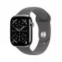 APPLE Watch Series 11 GPS + Cellular 46mm dabīga titāna korpuss ar Stone Grey Sport siksnu M/l