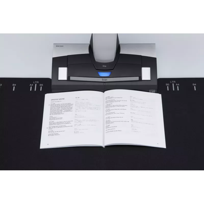 Ricoh ScanSnap SV600 Augšējā skeneris A3, melns/balts