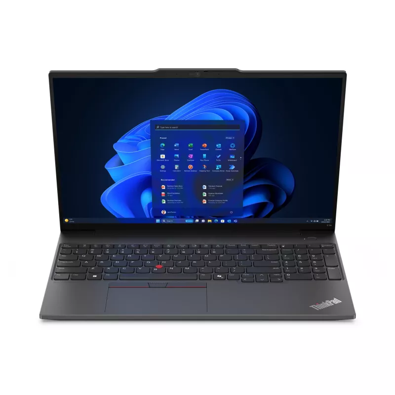 Lenovo ThinkPad E16 Gen 2 21MA001YGE portatīvais dators, Intel Core Ultra 5 125U, 40,6 cm (16 collu) WUXGA IPS 1920 x 1200, 16 GB DDR5-SDRAM, 512 GB SSD, Wi-Fi 6E, Windows 11 Pro, melnā krāsā