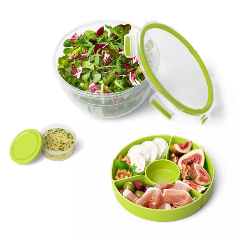 EMSA CLIP & GO Salātu bļoda XL apaļa 2.6 L (3 gab.)