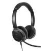 Targus AEH104GL bezvadu un vadu austiņas ar mikrofonu, Bluetooth 5.0, USB-C, melnas