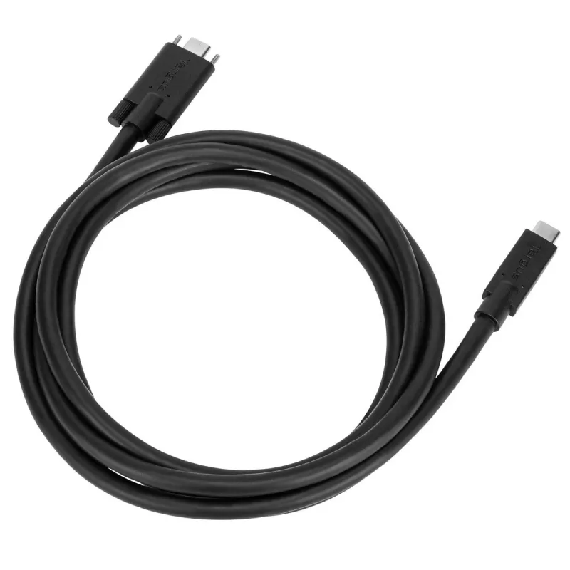 Targus ACC1122GLX USB-C kabelis 1,8 m, melns, USB 3.2 Gen 1
