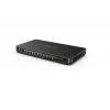 Yealink AVHub 1306011 audio un video centrs, 6,3 mm / RCA skaļruņu pieslēgums, 6,3 mm līnijas ieeja un izeja, melnā krāsā